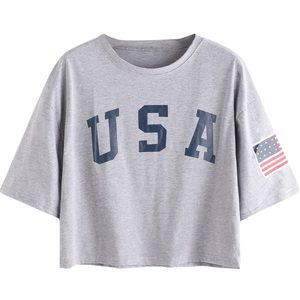 USA Crop Top